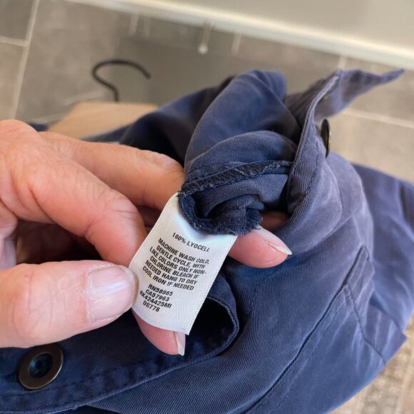 Abound Distressed Lyocell Blue Pants Jumpsuit Small - Picture 9 of 9